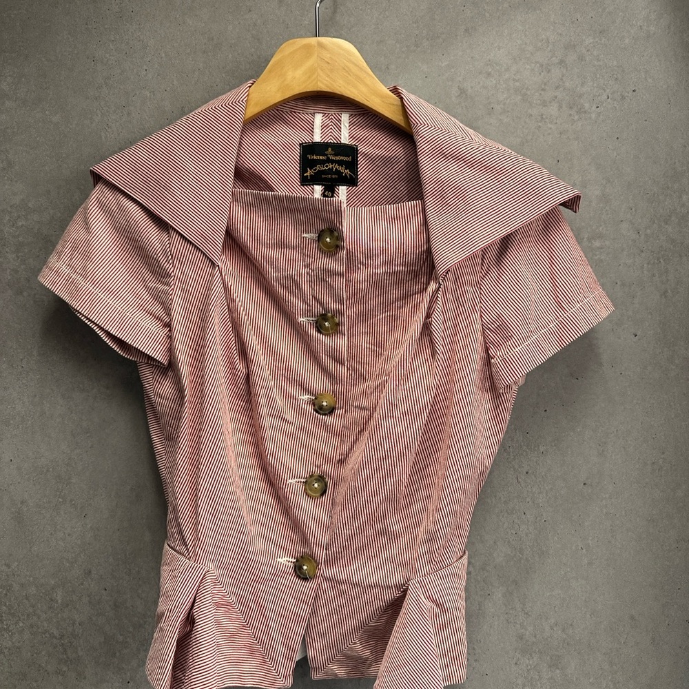Vivienne Westwood Red and White Striped Blouse
